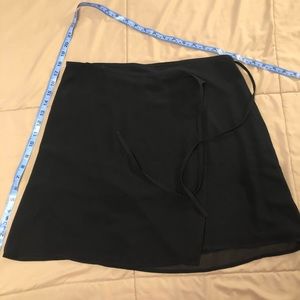 Sheer wrap around skirt